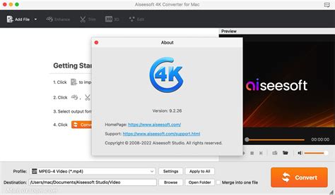 Aiseesoft Portable 4k Converter 9.2 is available for free download.